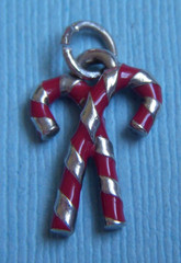James Avery enamel candy canes sterling charm