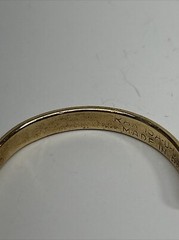 Vtg Dolorsan Bracelet Peru Gold Tone Screw Motif Similar To Cartier Love Design