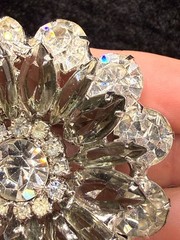 Vintage Verified Juliana Rhinestone Brooch Immaculate Sparkle Smokey #1827