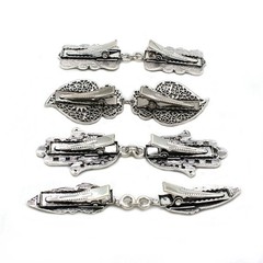 Vintage Cardigan Clip Sweater Shawl Clasp– Retro Zinc Alloy Cape Collar Fastener