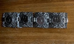 Vintage Coin Link Bracelet very light weight