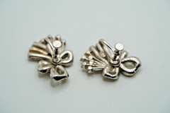 Vintage 2.7cm Rhinestone Screw Back Earrings Missing a Few Stones EB3