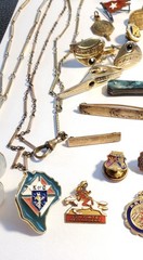 Antique, Vintage Mens Jewelry, Collectibles, Accessories Lot, Over 50 Pieces!