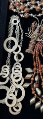 Vintage Now Curated Boho Jewelry Lot Handmade Statement Necklace 10pc