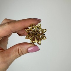 Czech Republic Vintage brooch – USSR jewelry – soviet gilding 3 pcs
