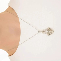 2Ct Art Deco Style Lab Created Diamond Anniversary 14K White Gold Finish Pendant