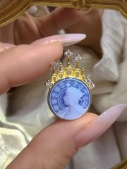 Antique style Cameo Pendant 925 Silver plated Vintage Necklace Estate Jewelry