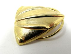Kathie Lee Scarf Holder Clip Triangle Gold Tone Slide Dressy New US Seller sl