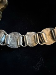Traditional Afghan MetalWork Sweater Guard With Agate + Other Stones