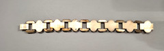 Antique Art Deco Austrian 800 Solid Silver Links Bracelet