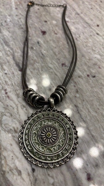Vintage Pendant -Antique Style Necklace Symbolizes Luck