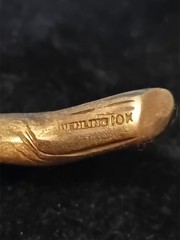 10k Ted Muehling Pin As Fruit On Branch, 4″, 14.8g, Signed, Excellent Condition