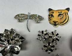 Vtg. Mixed Brooch & Necklace Lot Monet SarahCov 20pc Jewelry Bundle | USA Seller