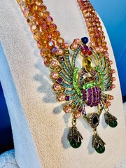 RARE & RETIRED! “NEW SCARAB IN TOWN” By Heidi Daus Egyptian Revival Style!