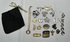 Vtg. Mixed Brooch & Necklace Lot Monet SarahCov 20pc Jewelry Bundle | USA Seller