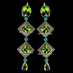 1.82ct Rose Cut Diamond Gemstone Studded Silver Vintage Gorgeous Earring Jewelry