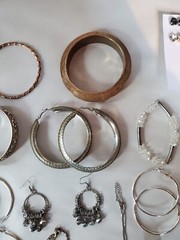 Huge Modern Costume Jewelry Lot 40+ Items Watch Necklace Earrings Trendy Bling