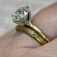 Vintage Van Craeynest Diamond Eternity Band 18k Yellow Gold