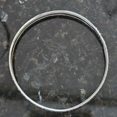 2 Danecraft Sterling Silver Bracelets S scroll 8″ Bangle Vintage