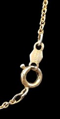 Danecraft 24kt Gold Over 925 Sterling Cubic Zirconia Pendant 18″ GF Necklace